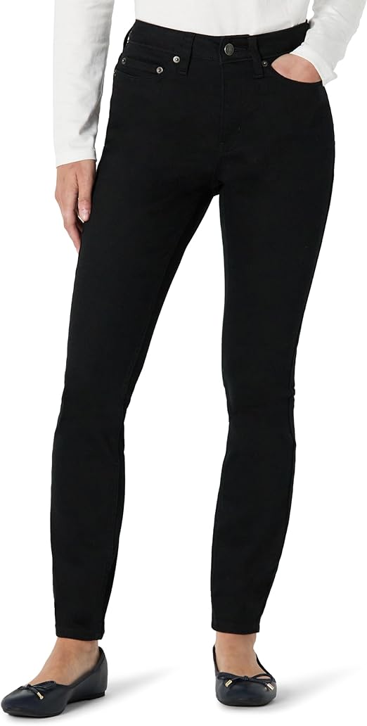 Womens Versatile High Stretch Mid-Rise Skinny Jeans